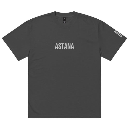 Astana KZ 01 Embroidered Oversized T-shirt - Cultics