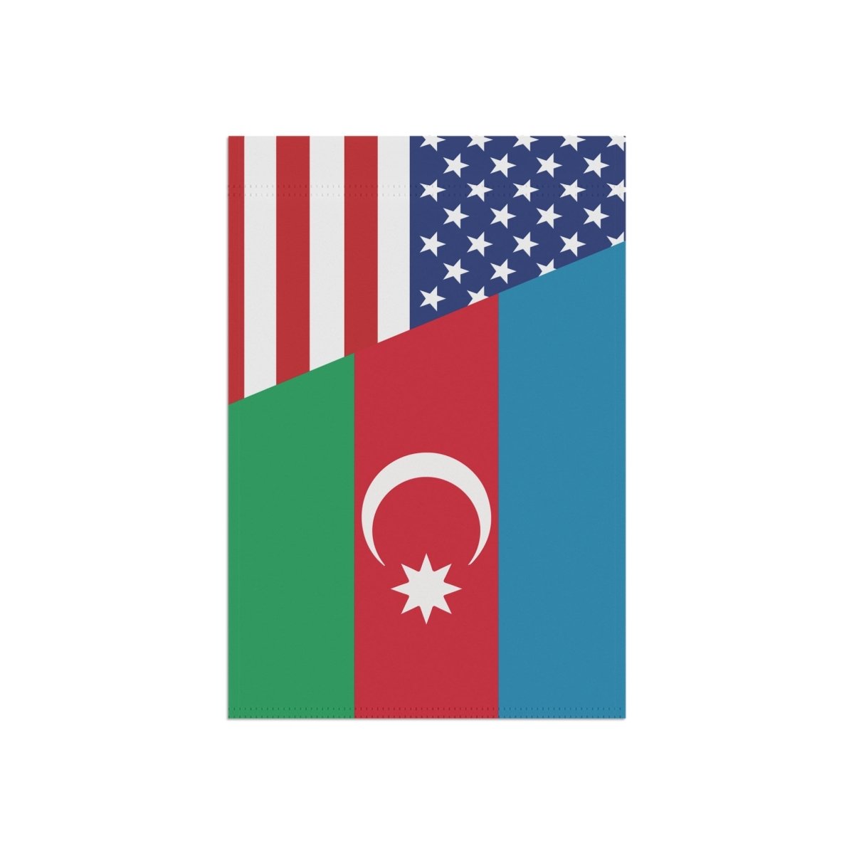 Azeri American Flag Garden & House Banner - Cultics