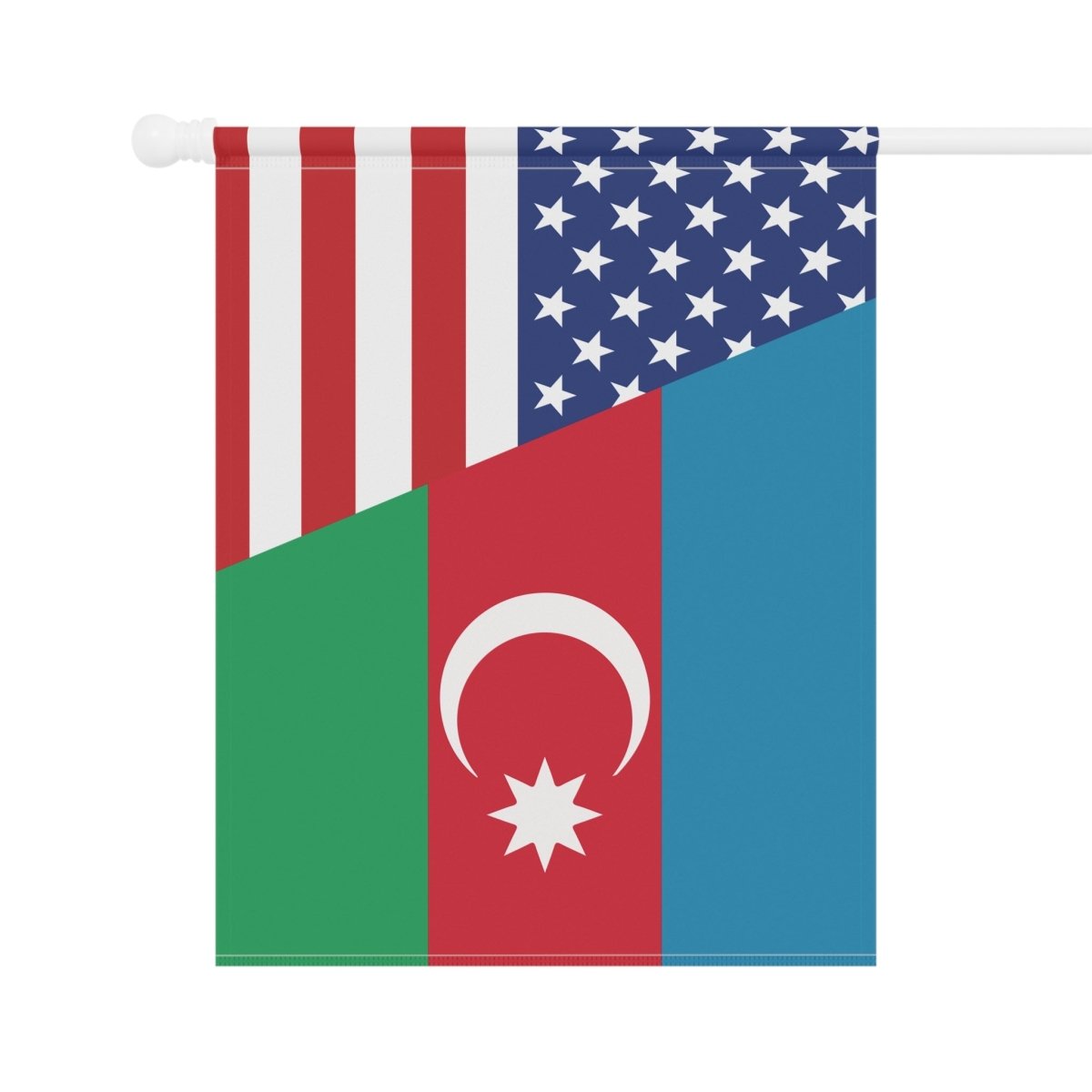 Azeri American Flag Garden & House Banner - Cultics