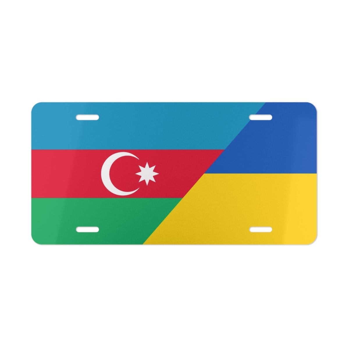 Azeri American Flag Vanity Plate - Cultics