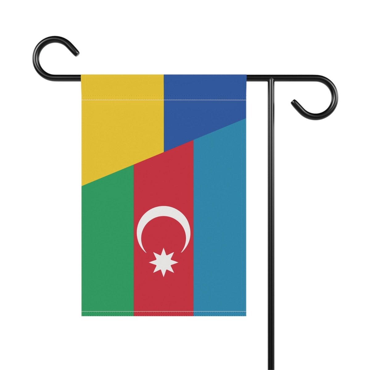 Azeri support Ukraine Flag Garden & House Banner - Cultics